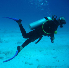 Diver Using SCUBA