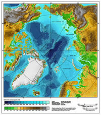 Ridges under the Arctic