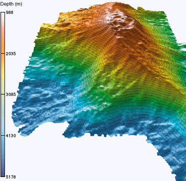 3D image of Loihi Seamount