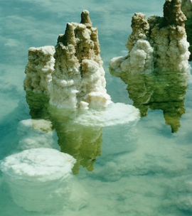 Salt Deposits in the Dead Sea