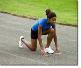 runner on track