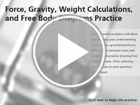 Forces and Gravity Practice Review