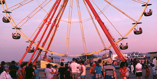 A ferris wheel