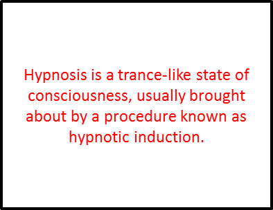 Definition of hypnosis