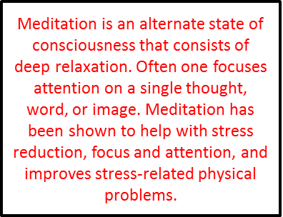 Definition of meditation