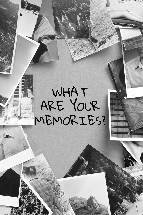 photo collage with the question what are your memories posed in the middle