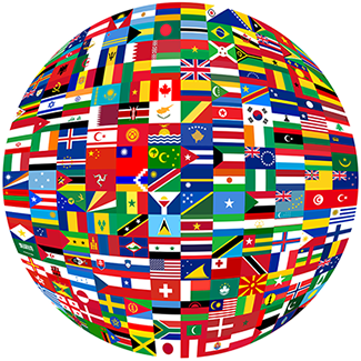 Flag Globe