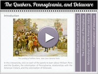 Quakers, Pennsylvania, and Delaware