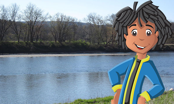 Terrence at the Delaware River