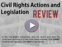 Civil Rights Actions and Legislation Review Interactivity