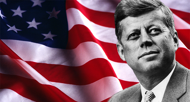 Kennedy and the American Flag