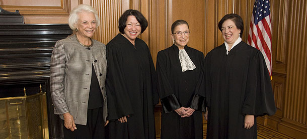 picture of the four female justices