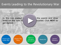 Events Leading to the Revolutionary War