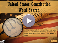 United States Constitution Word Search