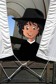 Terrance in a Wagon