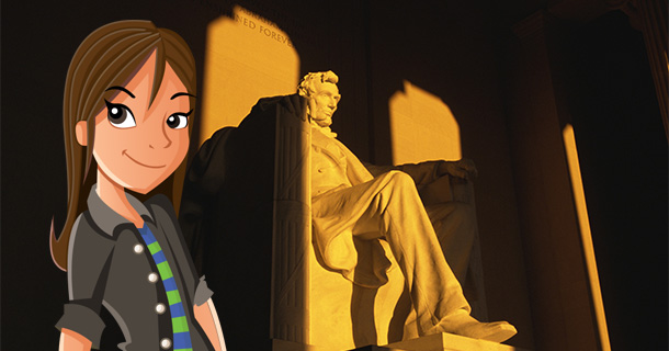 Martia and Lincoln Memorial