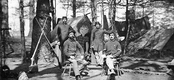 Terrance visits the Union Army at camp