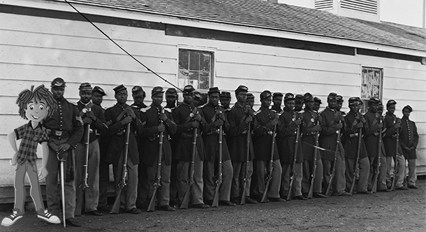 Terrance with the 4th U.S. Colored Troops