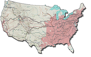 Settlement Map of the United States