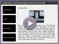 Corporations, Trusts, Partnerships, and Private Ownership