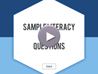 Example Literacy Test Questions