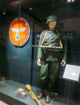 A World War II musuem exhibit