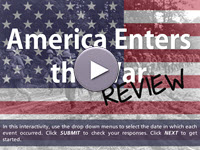 America Enters the War Review Interactivity