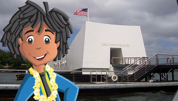 Terrance at Pearl Harbor