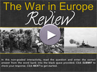 The War in Europe Review Interactivity