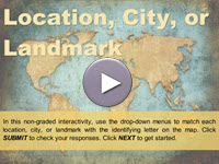 Location, City, or Landmark Warm-Up Interactivity