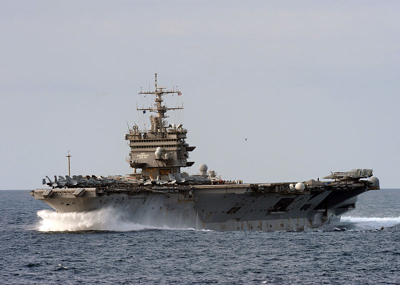 An aircraft carrier