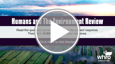 Humans and the Environment Review Interactivity