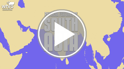 Physical Features of South Asia Interactivity