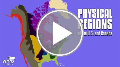 Physical Regions of the U.S. and Canada Interactivity