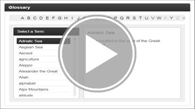 Glossary Interactivity