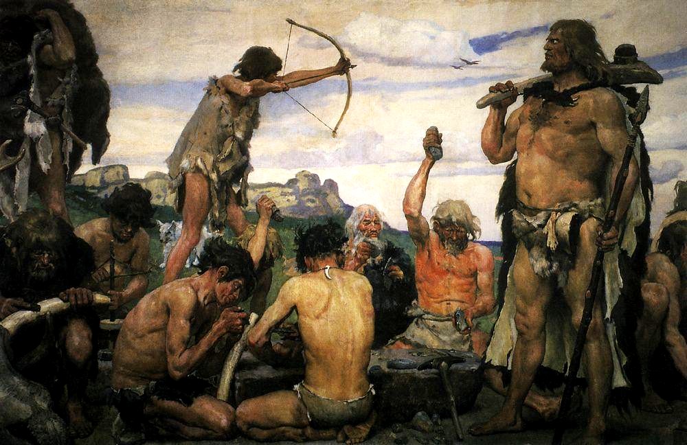 artistic depiction of the Stone Age