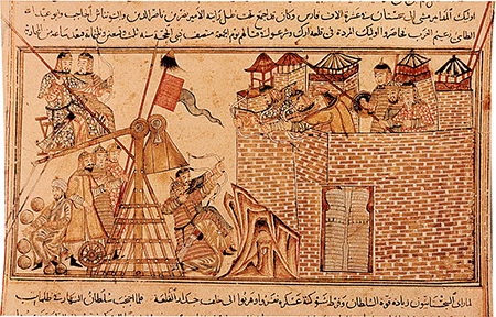 Mongols capturing a city