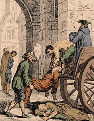 image depicting the last major outbreak of the plague in London