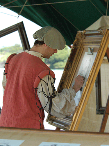 a man doing a sketch