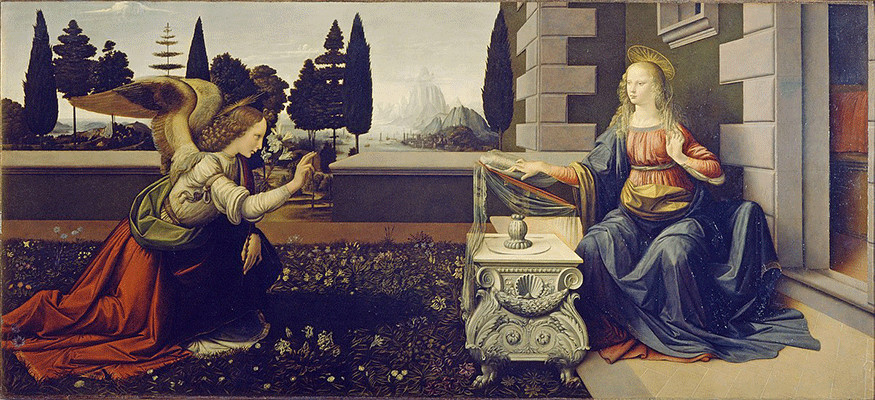 The Annunciation by Leonardo da Vinci