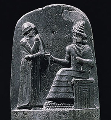 the stele of the Code of Hammurabi