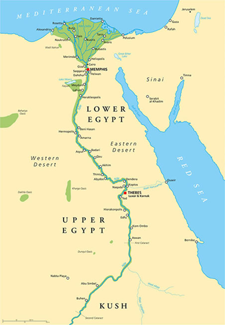 map of Ancient Egypt