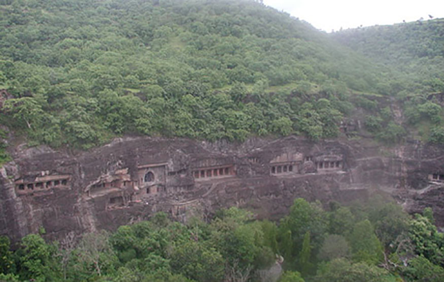 the Ajanta Caves in India