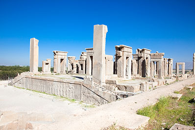 remains of the Palace of Xerxes in Perseoplis