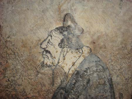 Fresco of Confucius found in a tomb in China