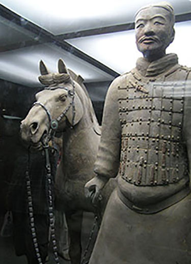 terracotta solider found buried with Emperor Qin Shi Huang