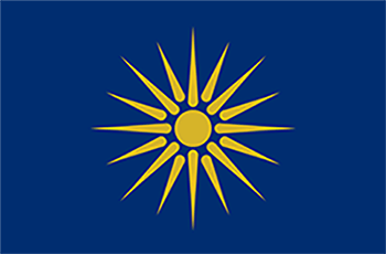 the flag of Greek Macedonia