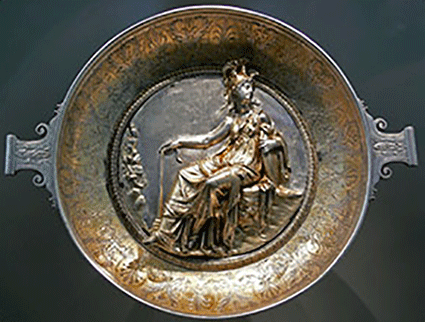 an image of the goddess Minerva