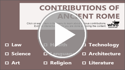 Contributions of Ancient Rome Interactivity