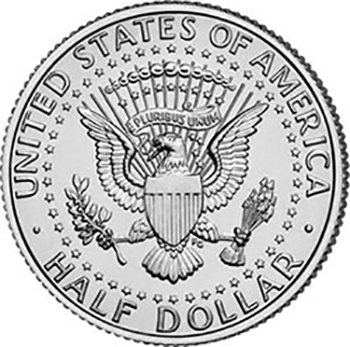 a half dollar coin